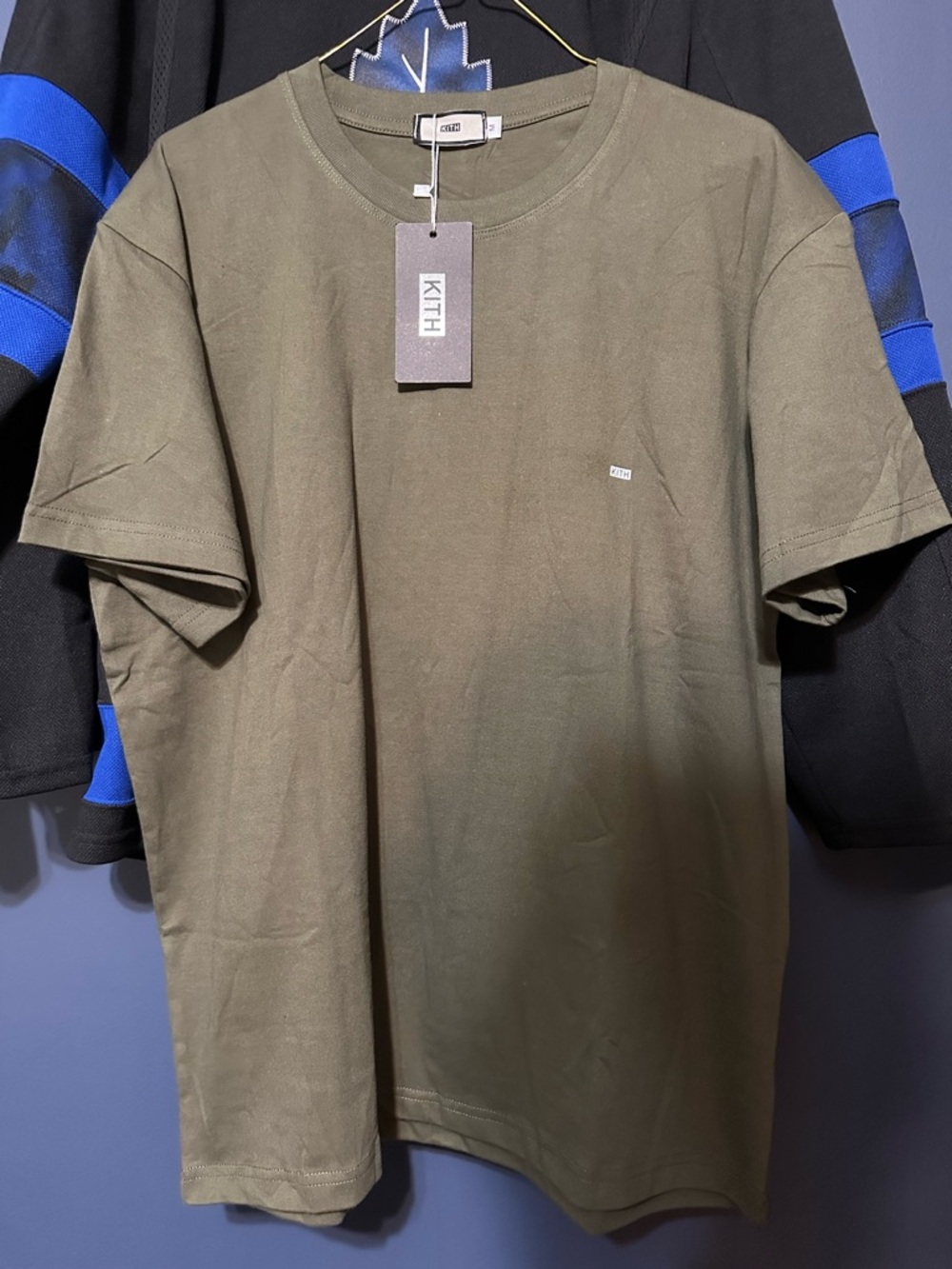 Kith Olive Green Minimalist Crew T-Shirt